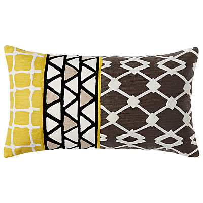 west elm Linked Tiles Cushion Slate west elm Linked Tiles Cushion Slate